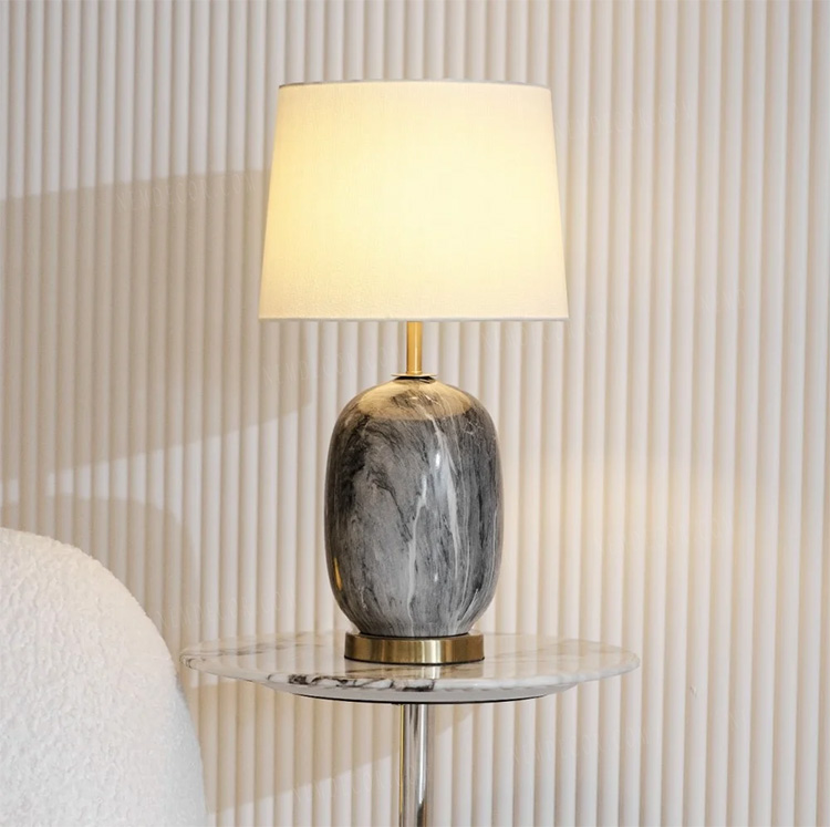 Đèn ngủ để bàn gốm trang trí 76514 35 × 56 cm Tphcm