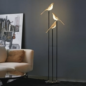 Đèn cây để sàn phòng khách chim sơn ca V9008-3